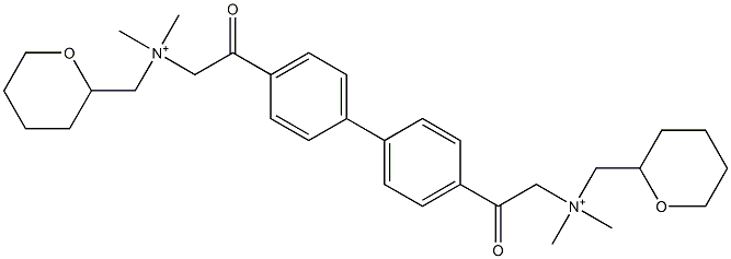 N,N'-[[1,1'-Biphenyl]-4,4'-diylbiscarbonylbismethylene]bis[N-methyl-N-[[(tetrahydro-2H-pyran)-2-yl]methyl]methanaminium] Structure