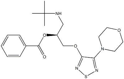 (S)-1-[(1,1-Dimethylethyl)amino]-3-[[4-(morpholin-4-yl)-1,2,5-thiadiazol-3-yl]oxy]-2-propanol benzoate