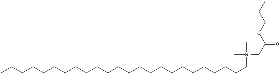 N,N-Dimethyl-N-(propoxycarbonylmethyl)-1-tetracosanaminium Structure