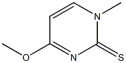 1-Methyl-4-methoxypyrimidine-2(1H)-thione Structure