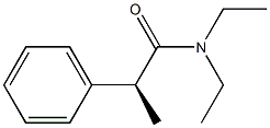 [S,(+)]-N,N-Diethyl-2-phenylpropionamide Struktur