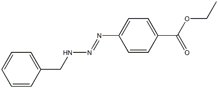 4-[3-Benzyl-1-triazenyl]benzoic acid ethyl ester Struktur