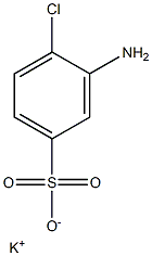 3-Amino-4-chlorobenzenesulfonic acid potassium salt 结构式