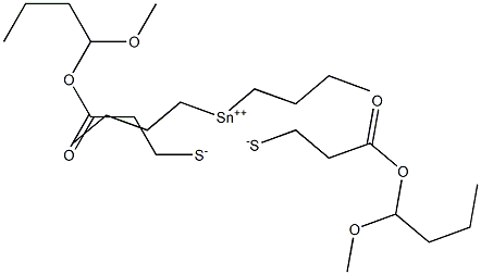 Dibutyltin(IV)bis[3-(1-methoxybutoxy)-3-oxopropane-1-thiolate]