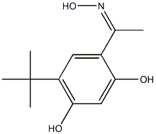 5'-tert-Butyl-2',4'-dihydroxyacetophenone oxime Struktur