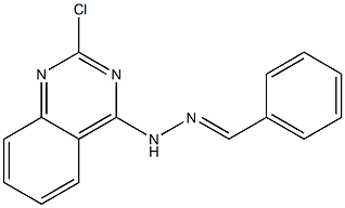 4-[N'-(Benzylidene)hydrazino]-2-chloroquinazoline Struktur