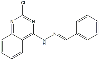 4-[N'-(Benzylidene)hydrazino]-2-chloroquinazoline 结构式