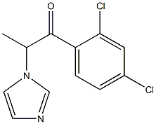 1-(2,4-Dichlorophenyl)-2-(1H-imidazol-1-yl)-1-propanone Struktur