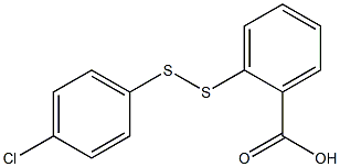 o-[(p-Chlorophenyl)dithio]benzoic acid Struktur