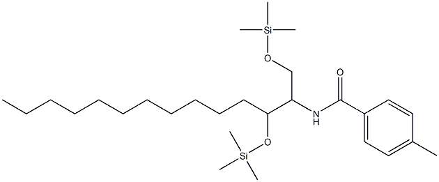 N-[1,3-Bis(trimethylsilyloxy)tetradecan-2-yl]-4-methylbenzamide Structure