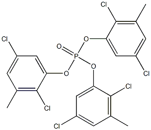 Phosphoric acid tris(2,5-dichloro-3-methylphenyl) ester Struktur