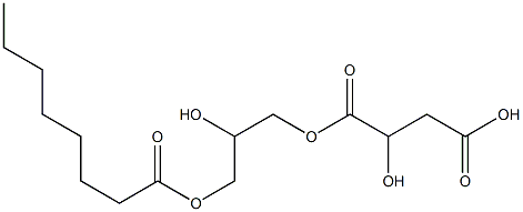 D-Malic acid hydrogen 1-(2-hydroxy-3-octanoyloxypropyl) ester