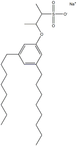 3-(3,5-Dioctylphenoxy)butane-2-sulfonic acid sodium salt