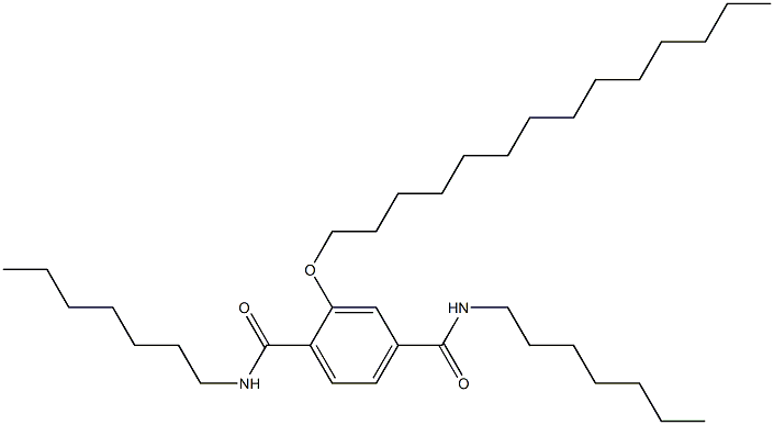 2-(Tetradecyloxy)-N,N'-diheptylterephthalamide Structure