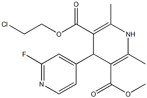  4-(2-Fluoropyridin-4-yl)-1,4-dihydro-2,6-dimethylpyridine-3,5-dicarboxylic acid 3-methyl 5-(2-chloroethyl) ester