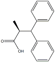 [S,(-)]-2-Methyl-3,3-diphenylpropionic acid Struktur