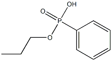 Phenylphosphonic acid hydrogen propyl ester Structure