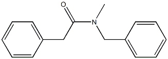 N-Benzyl-N-methylphenylacetamide Struktur