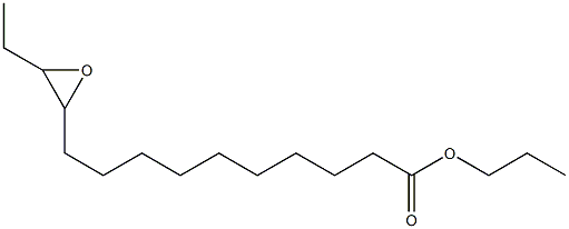 11,12-Epoxymyristic acid propyl ester Structure