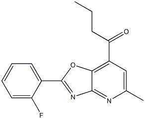 2-(2-Fluorophenyl)-7-butanoyl-5-methyloxazolo[4,5-b]pyridine