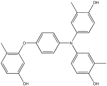 N,N-Bis(4-hydroxy-3-methylphenyl)-4-(3-hydroxy-6-methylphenoxy)benzenamine