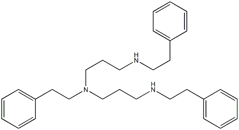 N,N'-Bis((2-phenylethyl))-N-[3-[((2-phenylethyl))amino]propyl]-1,3-propanediamine Struktur