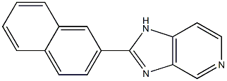 2-(2-ナフチル)-1H-イミダゾ[4,5-c]ピリジン 化学構造式
