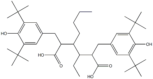 Bis[3-(3,5-di-tert-butyl-4-hydroxyphenyl)propionic acid]3,4-octanediyl ester Structure