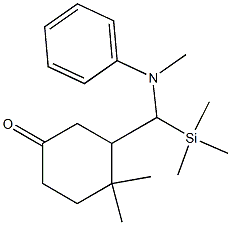 3-[[Phenyl(methyl)amino](trimethylsilyl)methyl]-4,4-dimethylcyclohexan-1-one|