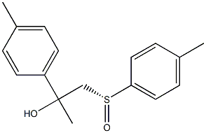 (R)-1-Methyl-1-(4-methylphenyl)-2-(4-methylphenylsulfinyl)ethanol Structure