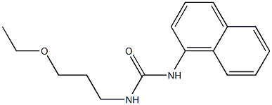 1-(3-Ethoxypropyl)-3-(1-naphtyl)urea Struktur