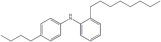 4-Butylphenyl 2-octylphenylamine Structure