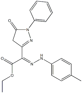 2-[2-(4-Methylphenyl)hydrazono]-2-[(4,5-dihydro-5-oxo-1-phenyl-1H-pyrazole)-3-yl]acetic acid ethyl ester