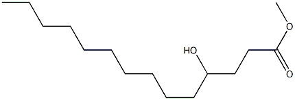 4-Hydroxytetradecanoic acid methyl ester,,结构式