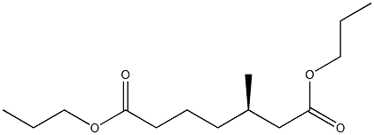 [R,(+)]-3-Methylpimelic acid dipropyl ester Struktur