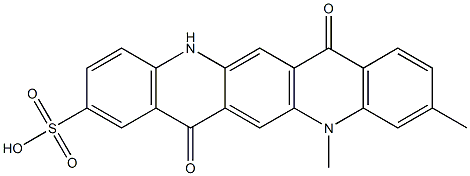 5,7,12,14-Tetrahydro-10,12-dimethyl-7,14-dioxoquino[2,3-b]acridine-2-sulfonic acid|