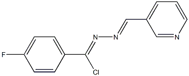 3-Pyridinecarbaldehyde [chloro(4-fluorophenyl)methylene]hydrazone|