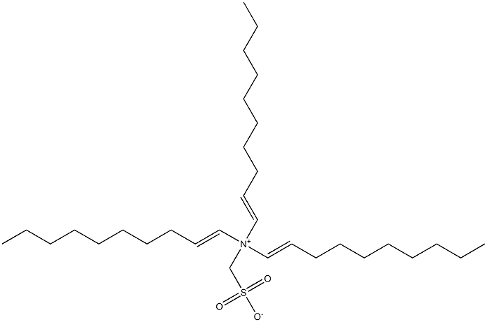 N,N-Di(1-decenyl)-N-sulfonatomethyl-1-decen-1-aminium Structure