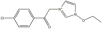 1-Ethoxy-3-(4-chlorophenylcarbonylmethyl)-1H-imidazol-3-ium Structure