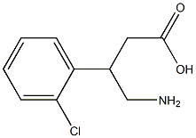 4-Amino-3-(2-chlorophenyl)butyric acid Structure