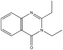 2,3-Diethyl-3,4-dihydroquinazoline-4-one Struktur