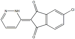 5-Chloro-2-[pyridazin-3(2H)-ylidene]indane-1,3-dione Struktur