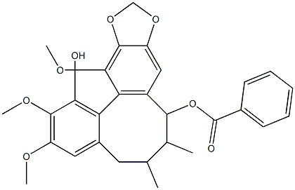 5,6,7,8-Tetrahydro-2,3,13-trimethoxy-6,7-dimethylbenzo[3,4]cycloocta[1,2-f][1,3]benzodioxole-1,8-diol 8-benzoate|