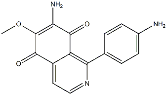 7-Amino-6-methoxy-1-(4-aminophenyl)isoquinoline-5,8-dione Structure