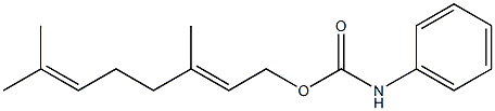 Phenylcarbamic acid (2E)-3,7-dimethyl-2,6-octadienyl ester