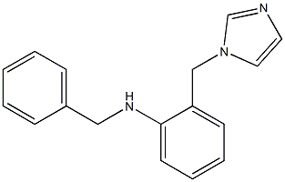 N-Benzyl-2-[(1H-imidazol-1-yl)methyl]aniline Struktur