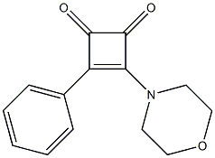 4-Phenyl-3-morpholino-3-cyclobutene-1,2-dione Structure