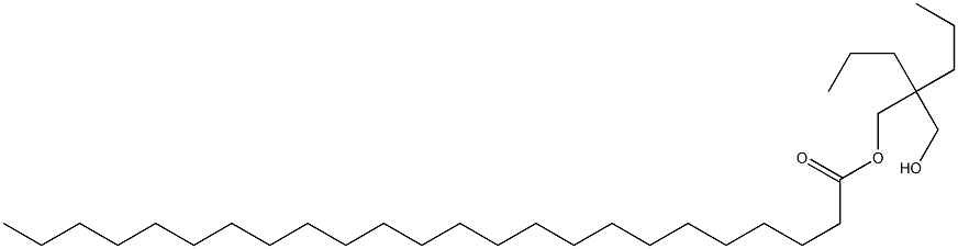 Tetracosanoic acid 2-(hydroxymethyl)-2-propylpentyl ester Struktur