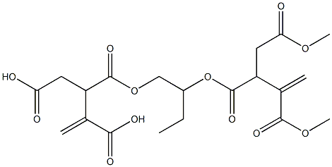 3,3'-[1-Ethylethylenebis(oxycarbonyl)]bis(1-butene-2,4-dicarboxylic acid dimethyl) ester Structure