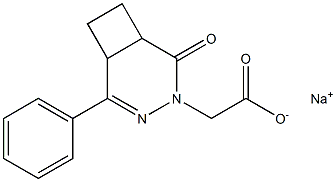 4,5-Ethylene-3-phenyl-5,6-dihydro-6-oxopyridazine-1(4H)-acetic acid sodium salt Structure